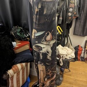 Forest Ink Heironymous Bosch Garden Of Earthly Delights Maxi Sheath Dress